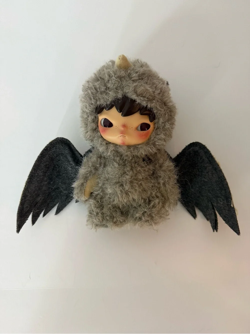 POP MART Hirono Mist Walker Secret The Tempered Aegis Plush Pendant Box & Card